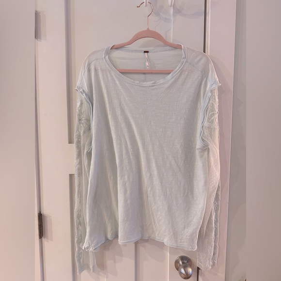 Free people lace and cotton tee - Picture 2 of 8